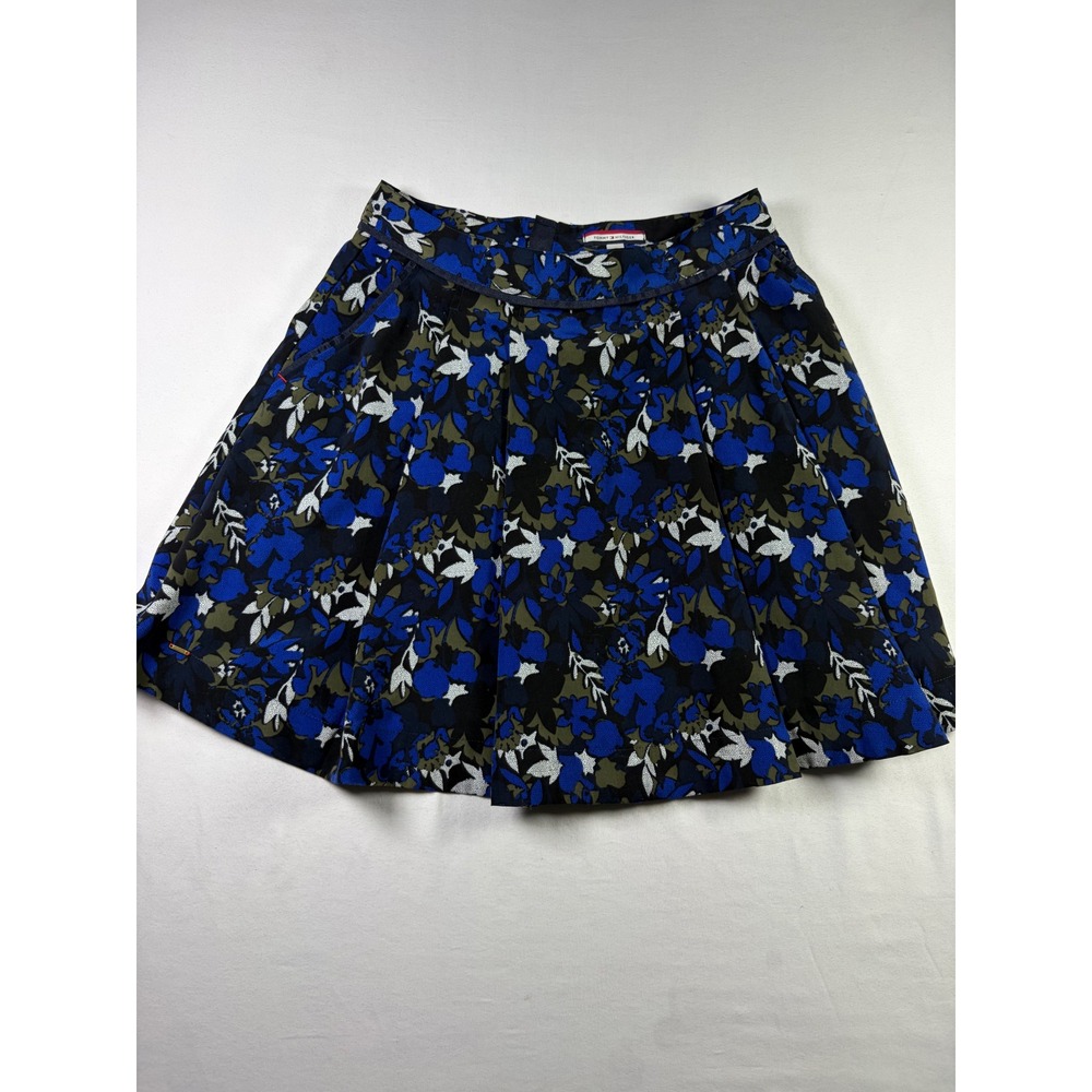 Tommy Hilfiger Floral Pleated A-Line Floral Academia Preppy Office Skirt Women 2